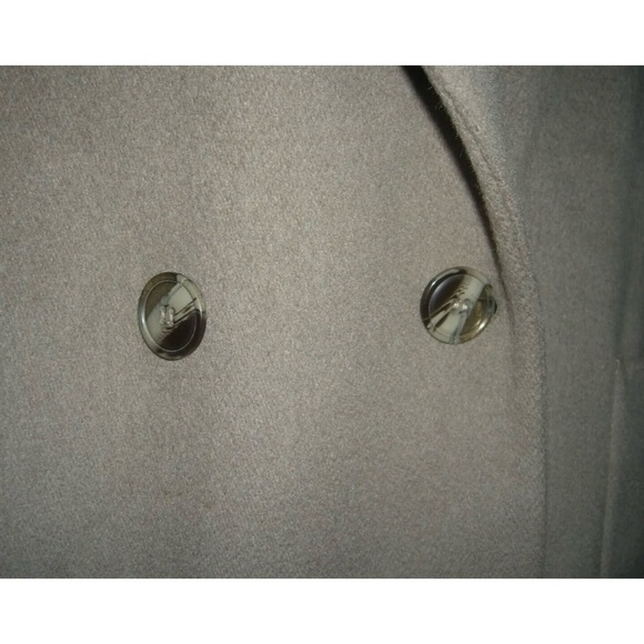 Vintage 80’s Charles Klein Coat Wool Oversized Beige Pea Diana Unisex Streetwear - Picture 11 of 16